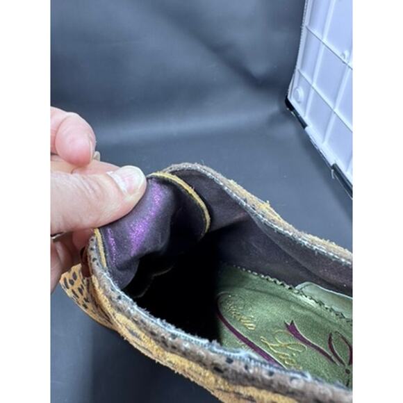 "Poetic License" LONDON Cheetah ,Pump ,Bootie,Size 6.5(37), Ribbon Laces,Gypsy,‎ - Picture 7 of 8